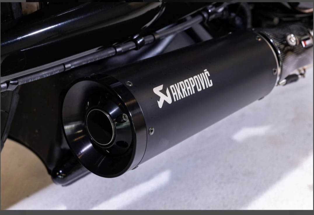 Akrapovic Full Titanium Exhaust System with Peg Relocation kit
