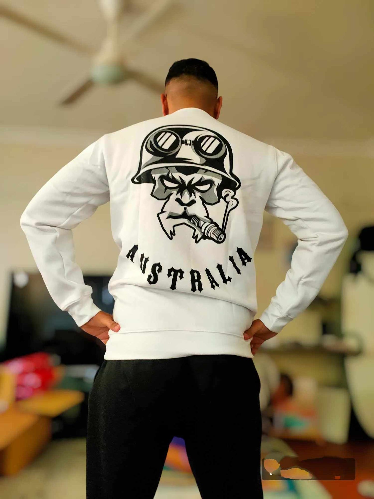 Crew Neck Printed Sweatshirt