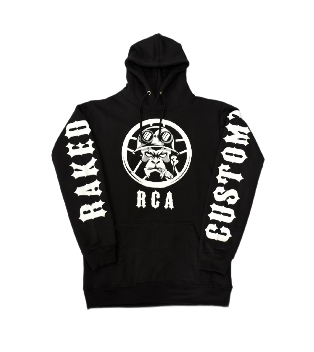 Patched Pullover Hoodie