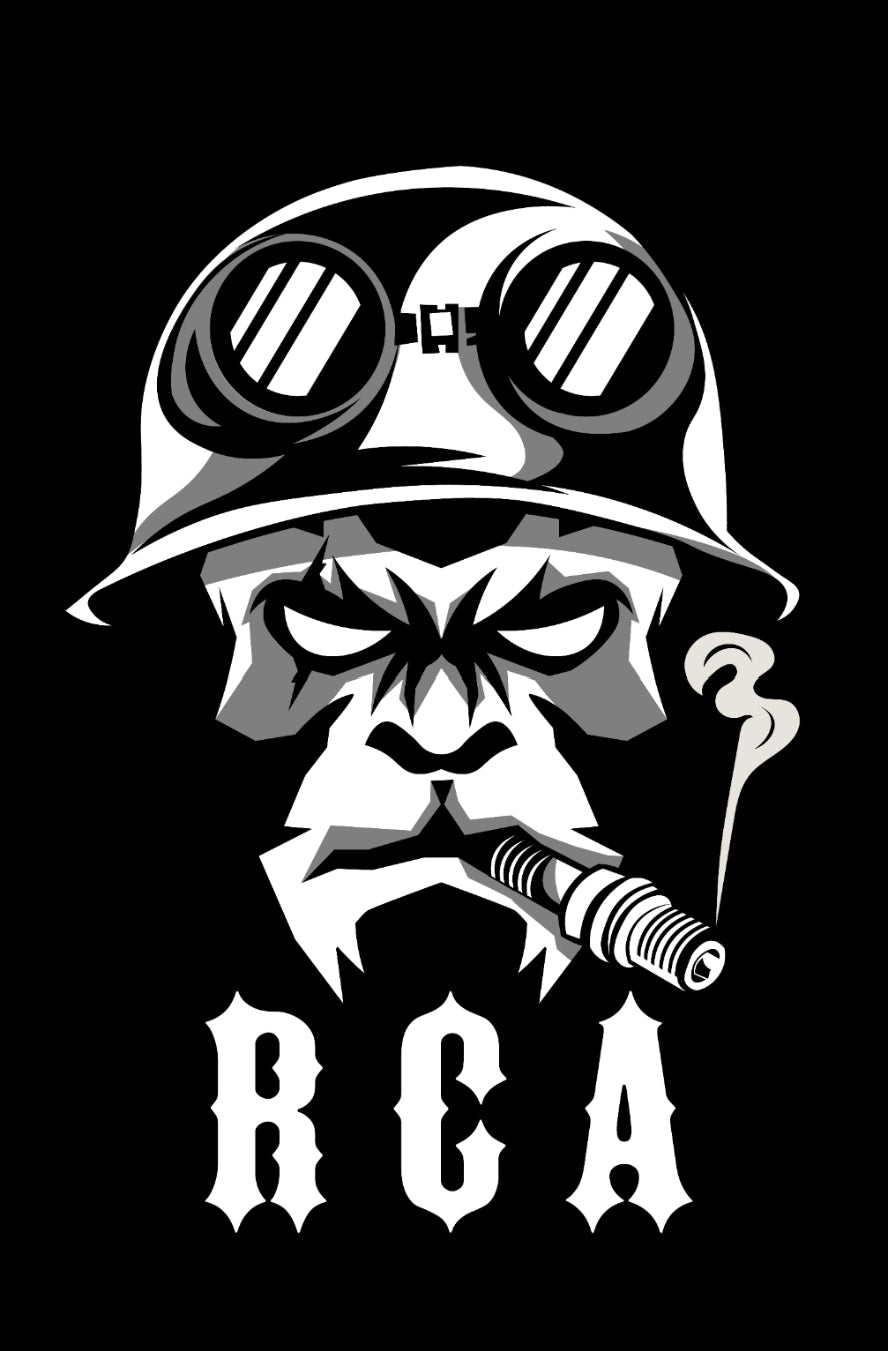 Ape Skull R.C.A Decal