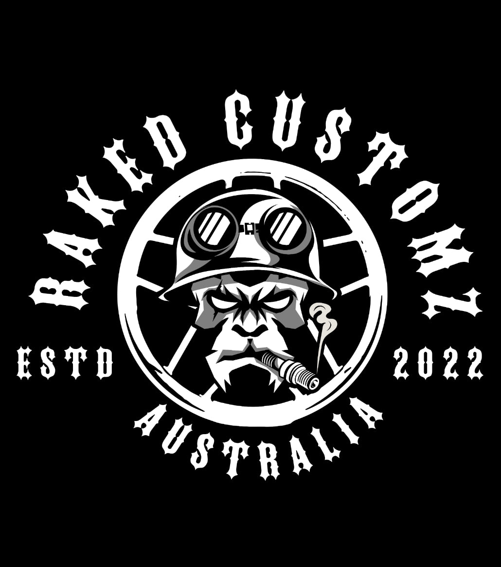 Raked Customz Monkey Decal