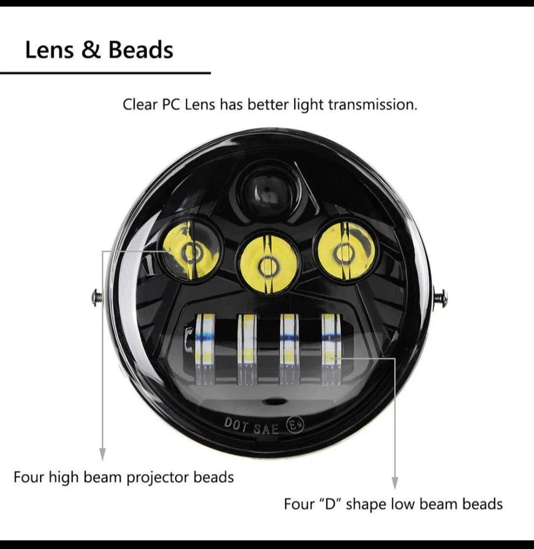V-Rod LED Replacement Headlight 