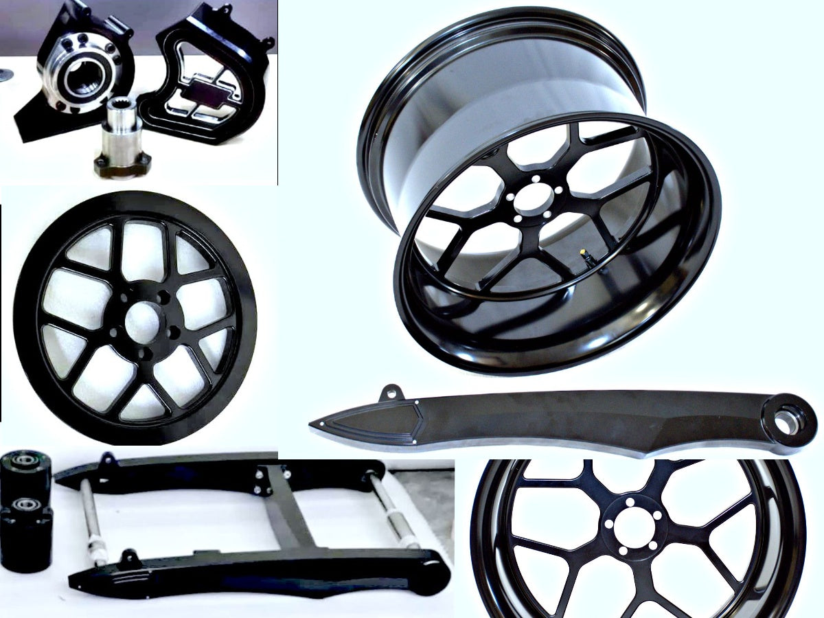 Harley V-ROD Rear End Kit | NRS Rear Wheel Kit | RakedCustomz